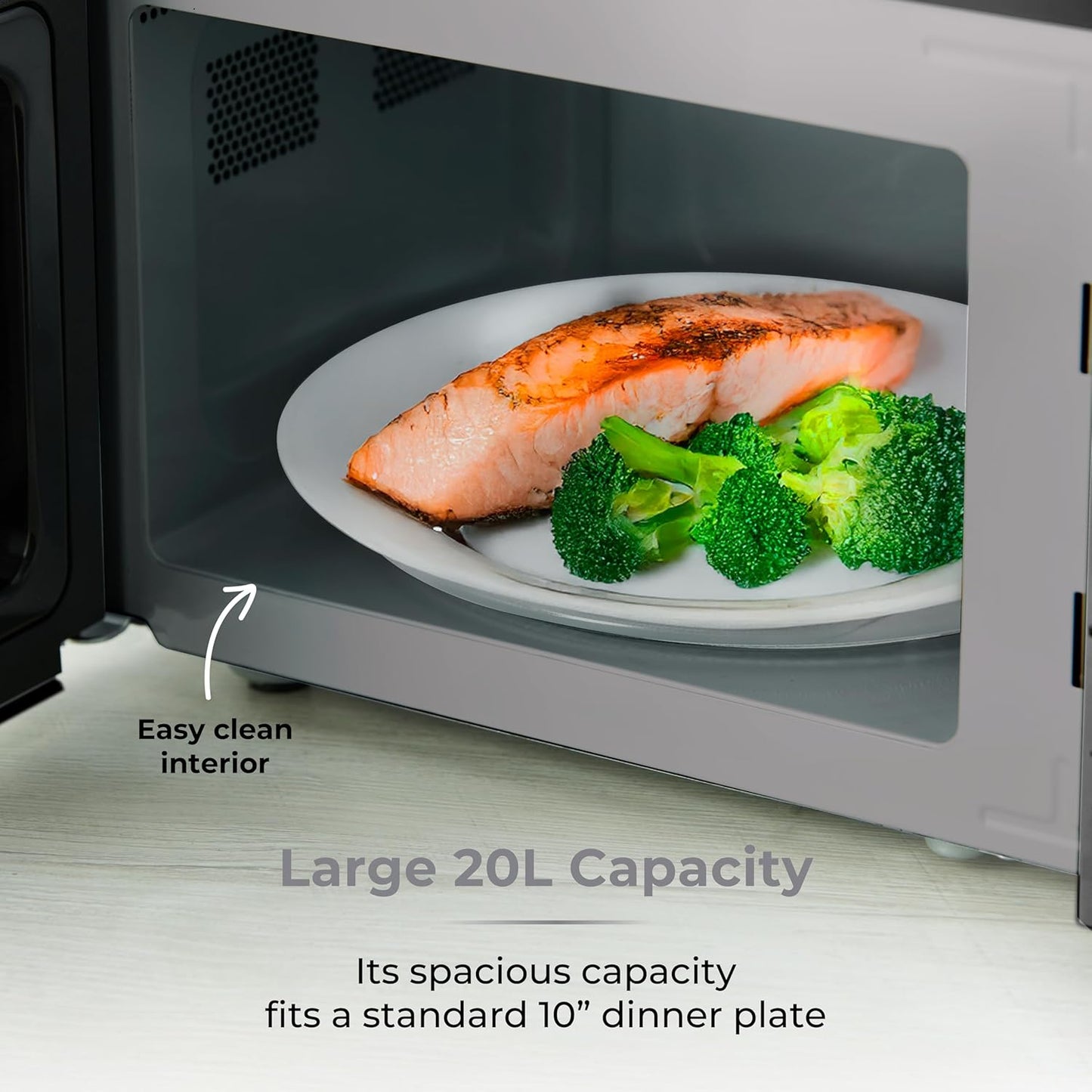 🍽️ Microwave + Mini Fridge Kit - Tower x AstroAI Kitchen Combo